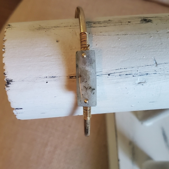 Handmade Stone Bangle - Picture 2 of 4